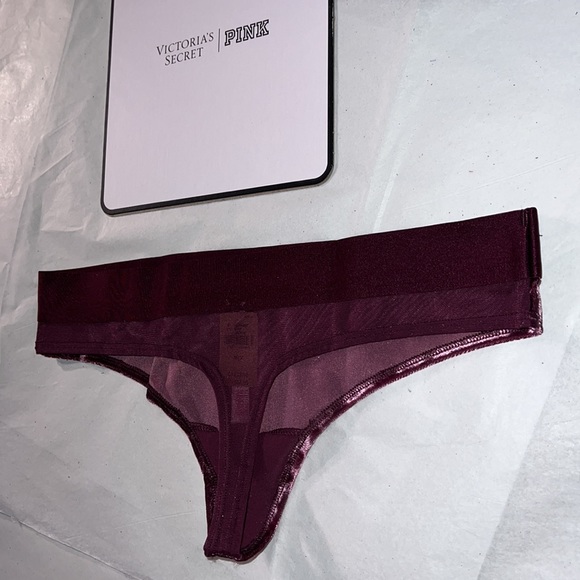 (M) UNISEX Victoria’s Secret VELVET THONG UNDERWEAR - Picture 9 of 14
